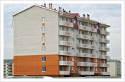 ﻿Construction of 48-apartment block in micro-district 9 of Uralsk (2007)